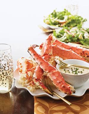 King Crab Legs with Champagne Beurre Blanc