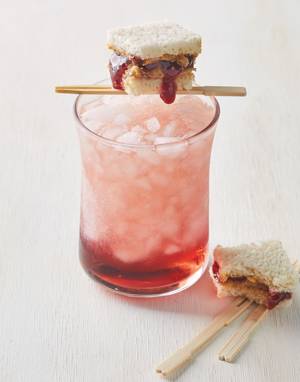 PB & J Cocktail with Skrewball Peanut Butter Whiskey