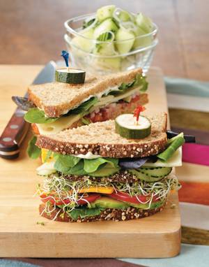 Vegetarian Dagwood Sandwiches