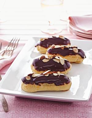 Éclairs with Almond Pastry Cream