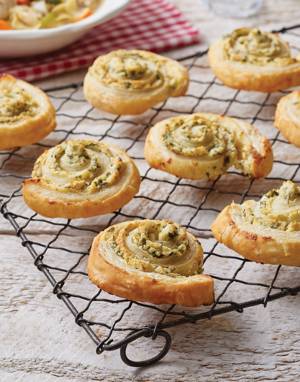 Puff Pastry Pinwheels with Boursin Cheese