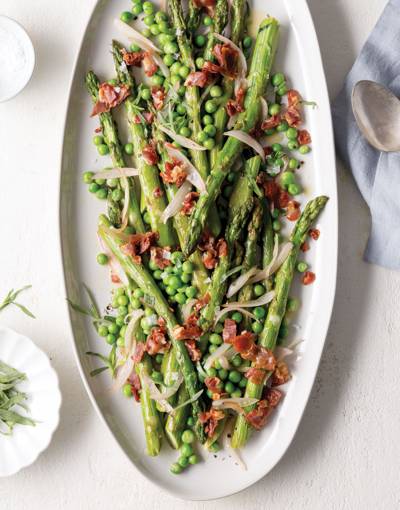 Ultimate Roasted Asparagus with Peas and Tarragon