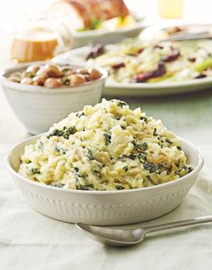 Colcannon with Kale & Cheddar