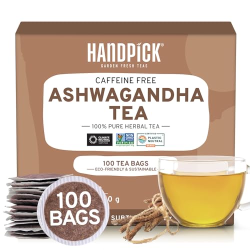 HANDPICK 100% Pure Ashwagandha Tea Bags