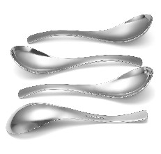 Hiware Thick Heavy-Weight Soup Spoon