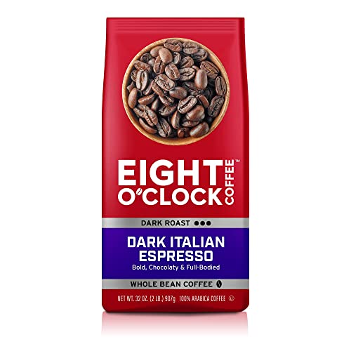 Eight O'Clock Coffee Dark Italian Espresso Coffee Beans