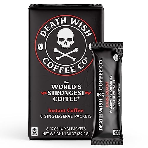 Death Wish Coffee Co. Dark Roast Instant Coffee Packets