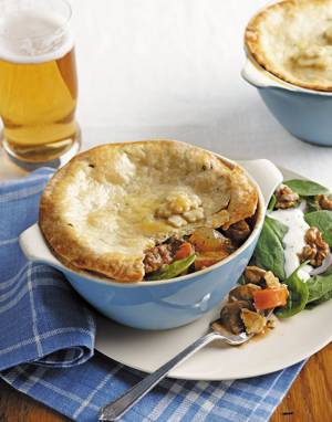 Beef Pot Pies with Spring Vegetables