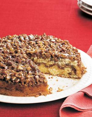 Cinnamon-Roll Coffee Cake with Caramel Topping