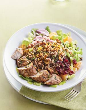 Wild Rice & Turkey Bowl with Cranberries and Oranges
