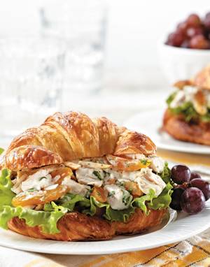 Chicken Salad Sandwich with Apricots & Almonds