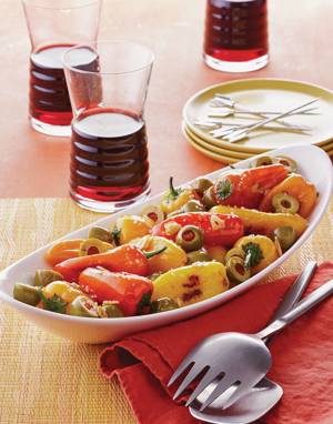 Pan-Fried Mini Peppers with Spanish Olives