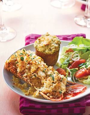 Lobster Thermidor for Two with Creamy Tarragon Sauce