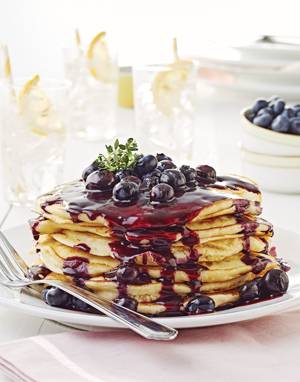 Blueberry Agrodolce Pancake Syrup