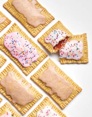 Homemade Pop Tarts with strawberry or brown sugar-cinnamon filling