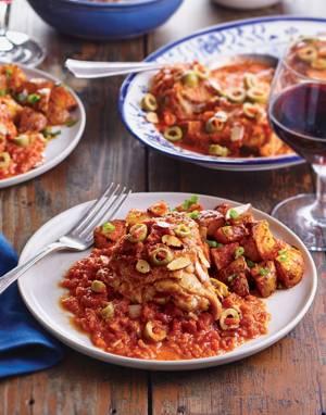 Spanish Chicken with Olives & Almonds