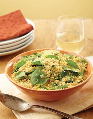 Whole-Wheat Couscous with Watercress
