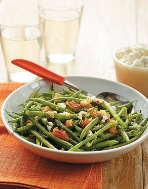 Haricots Verts with Lemon & Apricots 