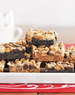 Chocolate-Crusted Seven-Layer Bars
