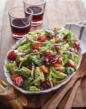 Italian Salad with Basil-Parsley Vinaigrette