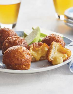 Fondue Fritters with Apple Lambic