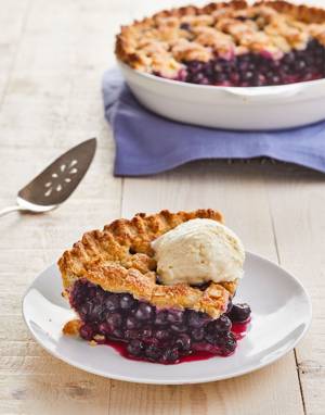 Fresh Blueberry Pie with Lattice Top