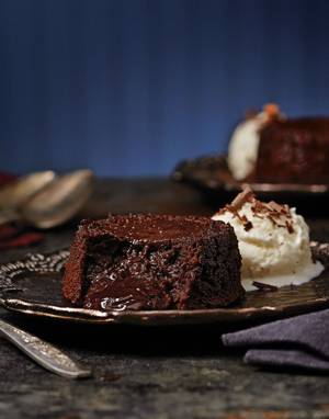 Dark Chocolate Molten Cakes