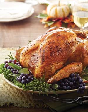 Roasted Turkey with caraway butter