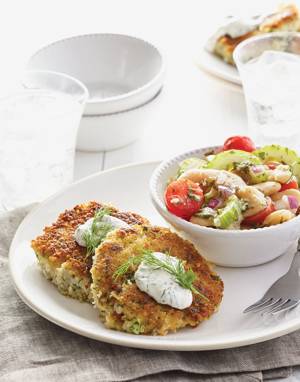 Fish Cakes with Herbed Mayo