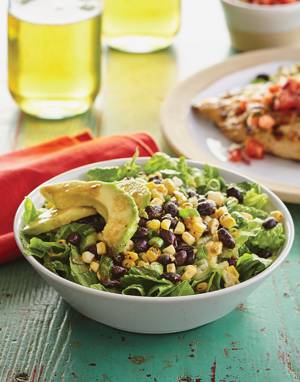 Charred Corn & Black Bean Salad with Avocado
