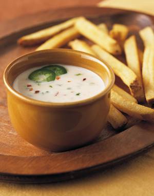 Pepper Jack Cheese Sauce with French Fries