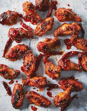 Sweet & Spicy Korean Chicken Wings