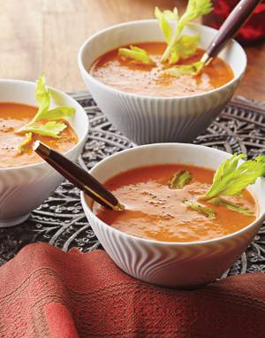 Quick & Creamy Tomato Soup with Celery