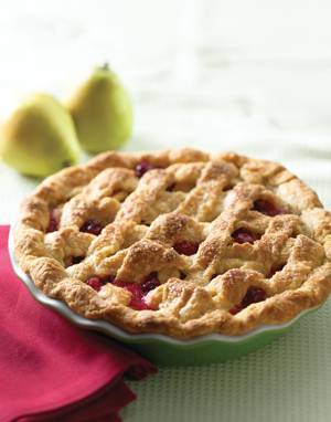 Pear-Cranberry-Vanilla Pie
