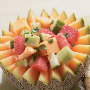 Melon Salad with Poppy-Seed Vinaigrette