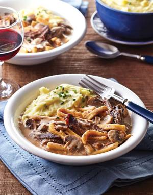 Beef & Noodles with Mushrooms