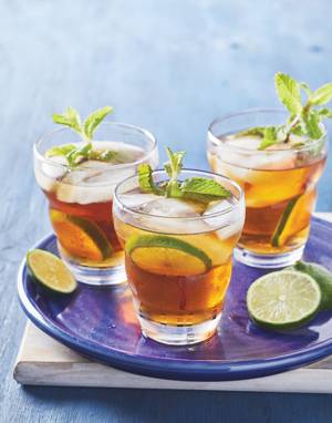 Southern Sweet Tea with Lime & Mint