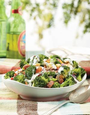 Cool Broccoli Salad with Lemon-Buttermilk Dressing