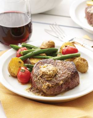 Beef Filets with Poivre Butter