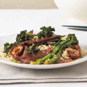 Mongolian Beef with Mushrooms