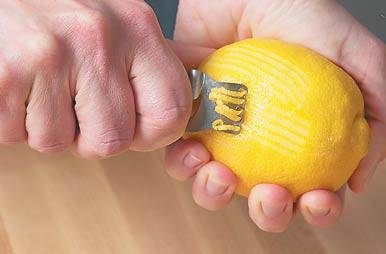 Zesting a Lemon