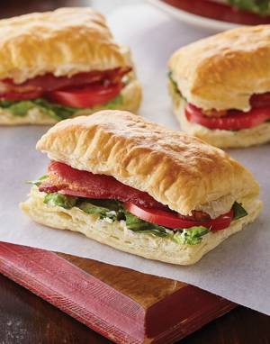 Puff Pastry BLT with Boursin Spread