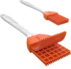 Pastry Oil Stainless Steel Brushes with Back up Silicone Brush Heads for Outdoor Barbecue Kitchen Cooking & Marinating Grilling Baking Dishwasher Safe & Heat Resistant BBQ Basting Brush 
