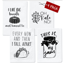 Funny Kitchen Tea Towels - I Make Pour Decisions - Humorous Flour Sack Dish  Towel - Hilarious Cleaning Cloth for Wine Lovers and Housewarming Gift 
