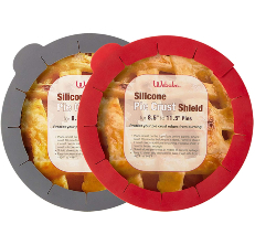 Blue FDA Food-Safe Silicone Adjustable Silicone Pie Crust Shield Pie Protectors Fit 8.5-11.5 