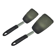 To encounter to encounter flexible silicone spatula set, nonstick rubber  slotted turner, pancake flippers, heat resistant silicone turner