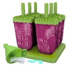 6 Pack Popsicle Ice Mold Maker Set - No BPA Reusable Ice Cream DIY Pop Molds  Holders with Tray and Sticks Popsicles Maker Fun for Kids and Adults 