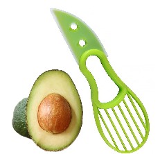 Pitter Green Click2Home 3-in-1 Avocado Slicer Tool 