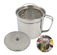 Bacon Grease Container with Strainer Dust-Proof Lid,Cute Pig Grease Storage Tank Cooking Oil and Bacon Grease Catcher,Multifunctional Kitchen Accessories,with Stainless Steel Spoon 