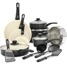 Clockitchen 6-piece Non-stick Cookware Set Pots and Pans Set for